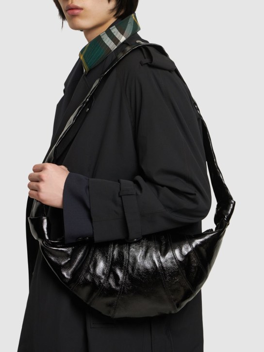 Lemaire: Medium Baumwolltasche mit Beschichtung „Croissant“
