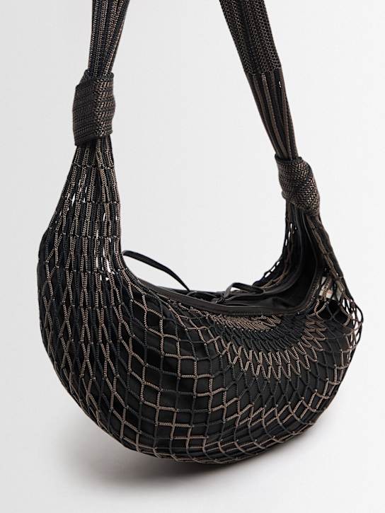 Lemaire: Medium Fortune Croissant woven bag