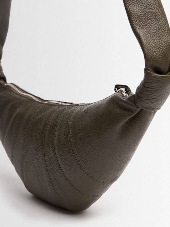 Lemaire: Small Croissant grain leather bag