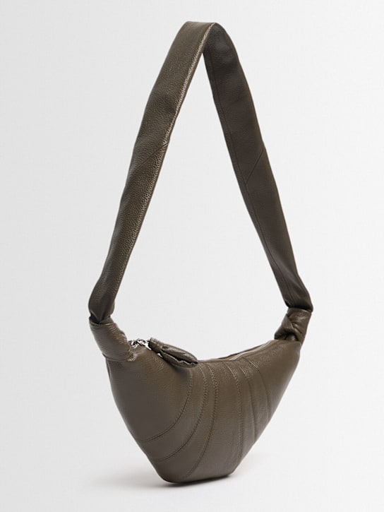 Lemaire: Small Croissant grain leather bag