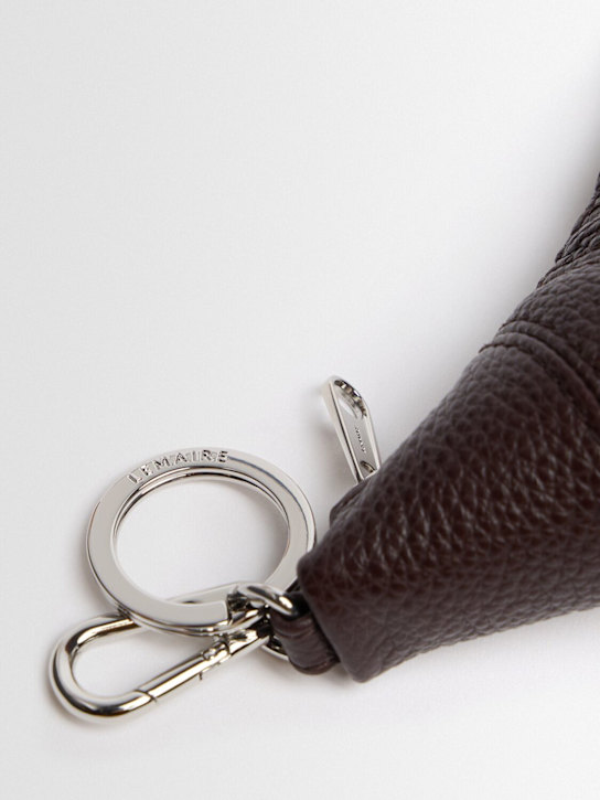 Lemaire: Porte-clés Croissant mini en cuir