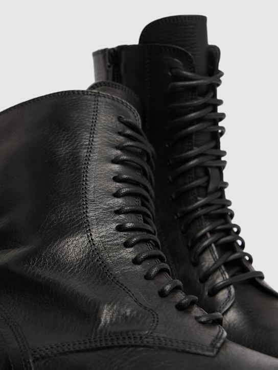 Ann Demeulemeester: 40mm hohe Kampfstiefel aus Leder „Danny“