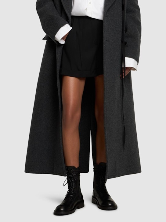 Ann Demeulemeester - 40mm hohe Kampfstiefel aus Leder „Danny“