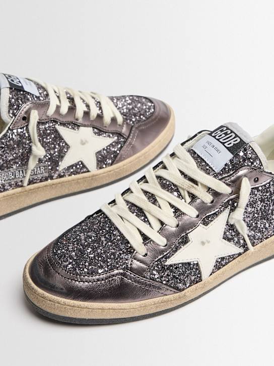 Golden Goose: Ballstar glittered sneakers