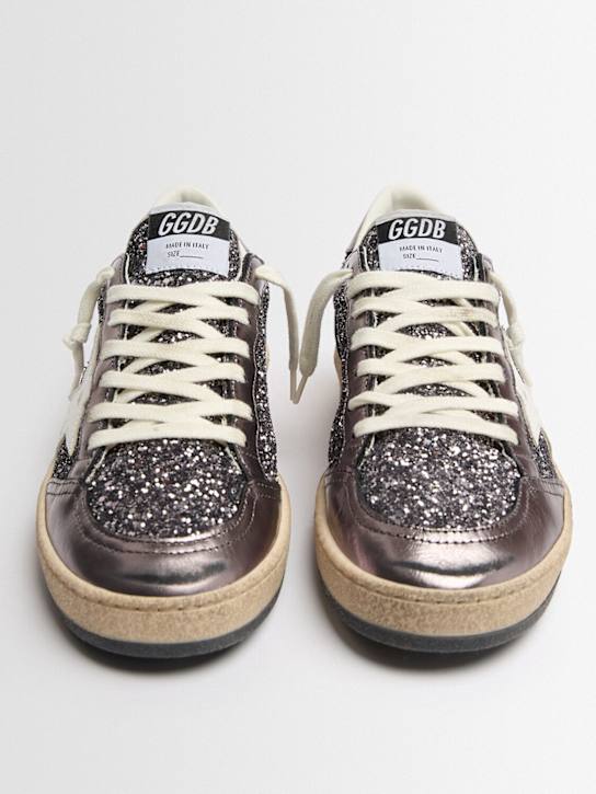 Golden Goose: Ballstar glittered sneakers