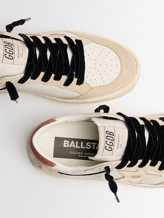 Golden Goose: Ballstar laminated leather sneakers