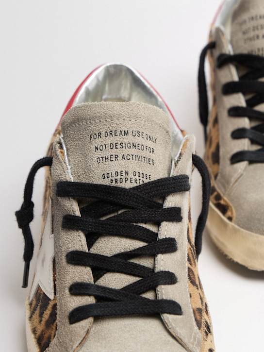 Golden Goose: Super Star leopard suede sneakers