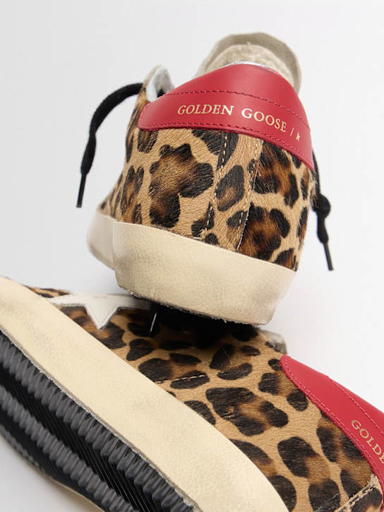 Golden Goose: Super Star leopard suede sneakers