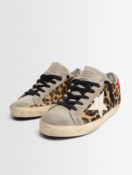 Golden Goose: Super Star leopard suede sneakers