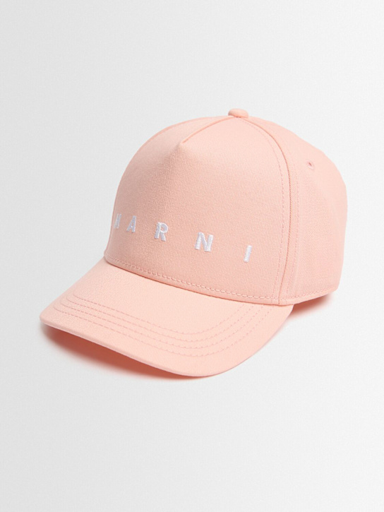 Marni Junior: Cotton canvas baseball hat w/ logo