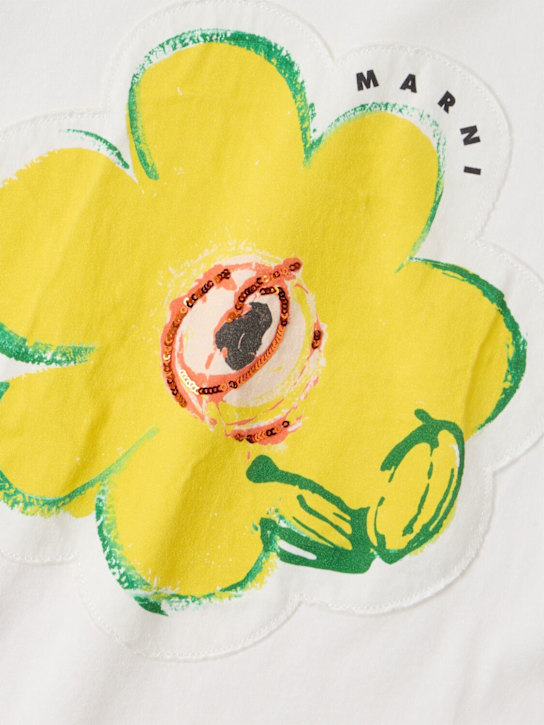 Marni Junior - Dessert Flower printed cotton t-shirt