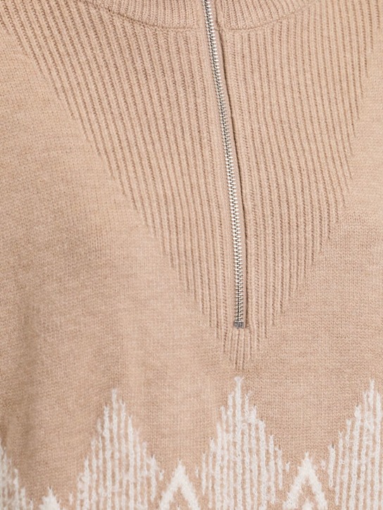 Varley: Betty jacquard half-zip sweater