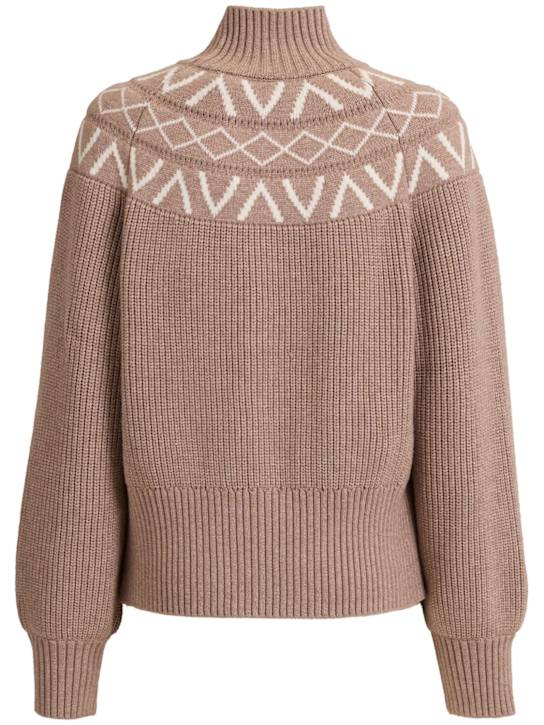 Varley: Marcie Fairisle yoke knit sweater