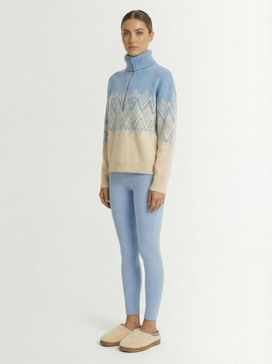 Varley - Hedda Fairisle half-zip sweater
