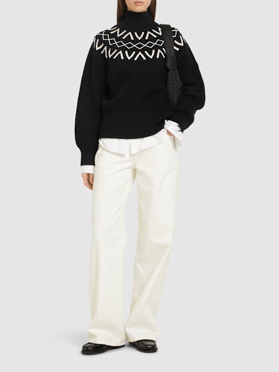 Varley: Marcie Fairisle yoke knit sweater