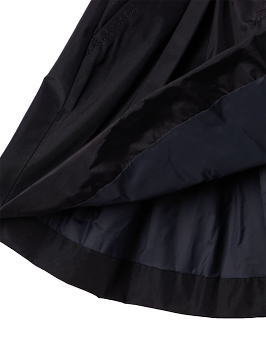 Moncler: Pleated tech taffeta shorts
