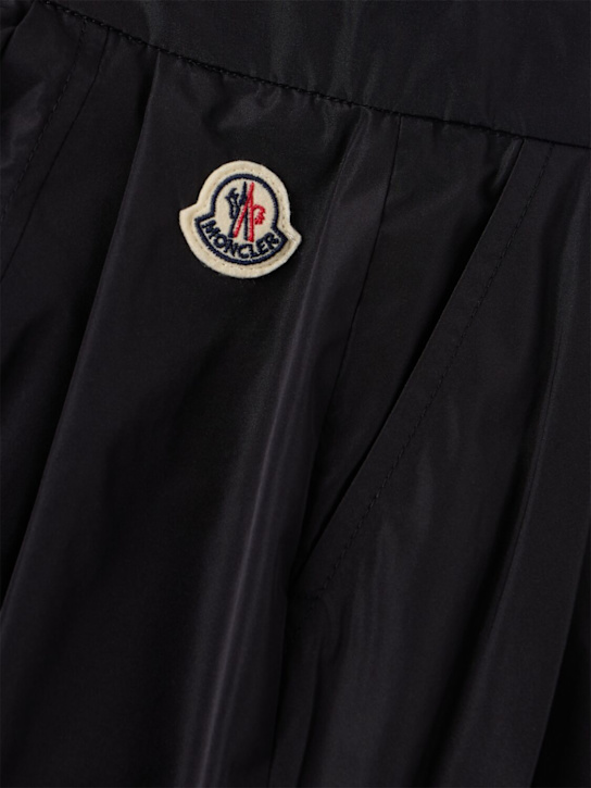 Moncler - Pleated tech taffeta shorts