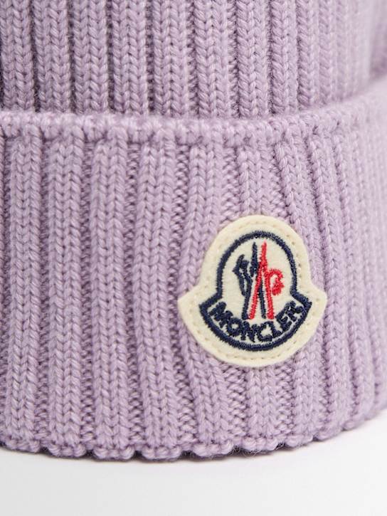 Moncler: Logo virgin wool beanie