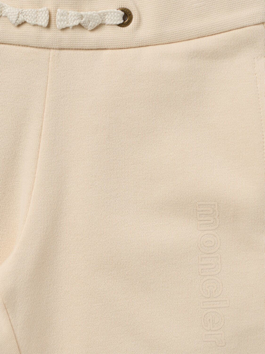 Moncler: Logo patch cotton tracksuit set