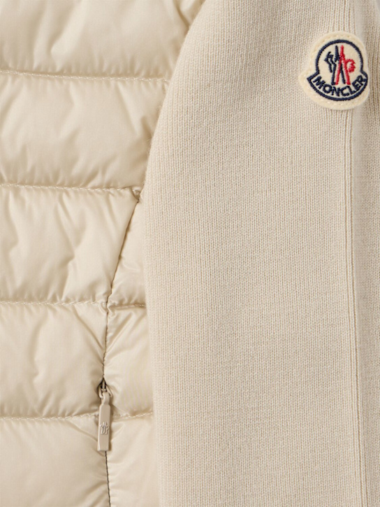 Moncler: Padded wool zip-up cardigan