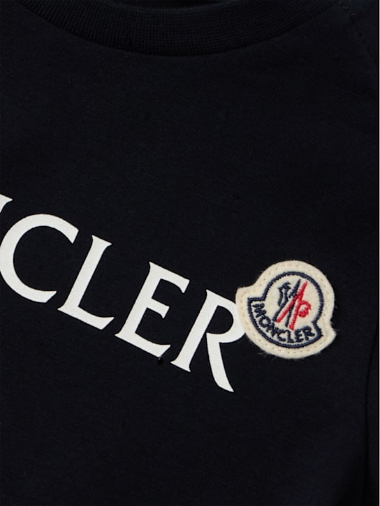 Moncler - Logo cotton blend jersey t-shirt