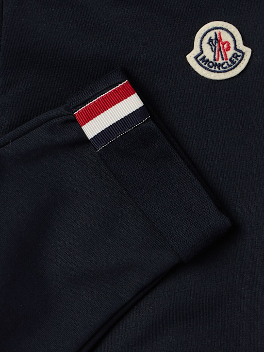 Moncler - Tricolour-Trimmed cotton sweatpants