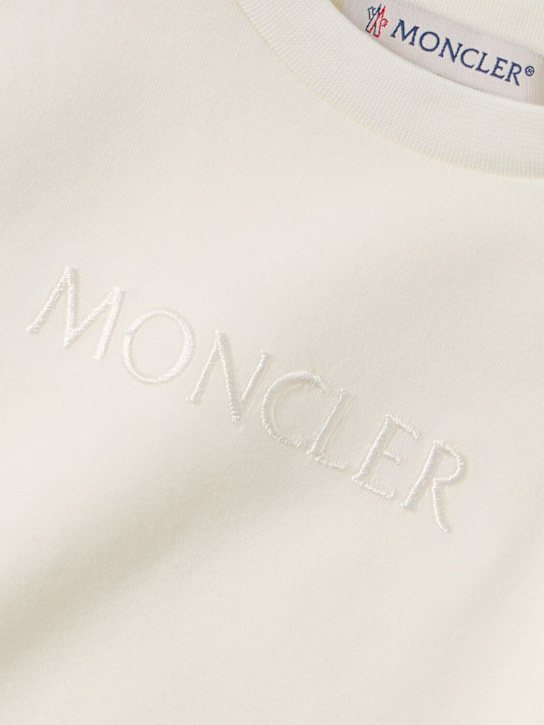 Moncler - Embroidered logo cotton t-shirt