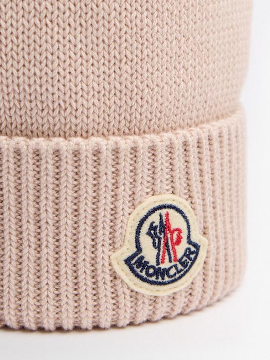 Moncler: Logo cotton beanie