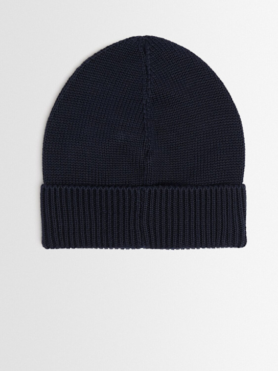 Moncler: Logo cotton beanie
