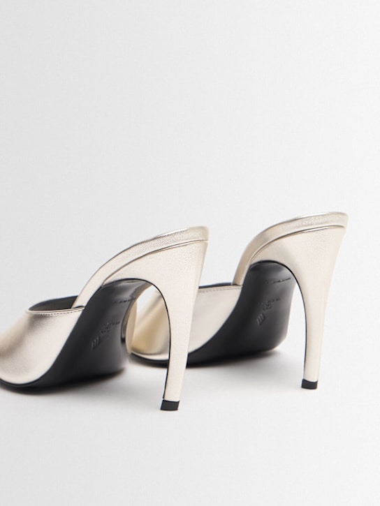 The Attico: Mules  Betta in pelle laminata 95mm