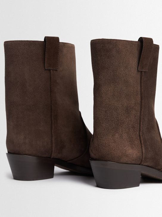 Khaite: 35mm hohe Stiefeletten aus Wildleder „Clive“