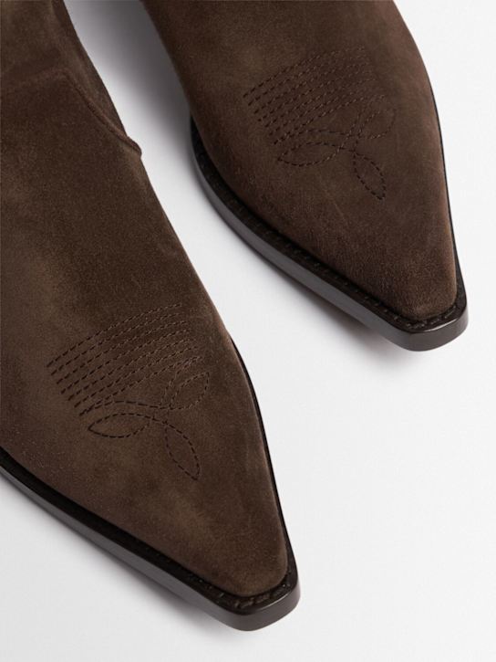 Khaite: 35mm hohe Stiefeletten aus Wildleder „Clive“
