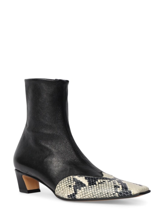 Khaite: 40mm hohe Stiefeletten aus Leder „Nevada“