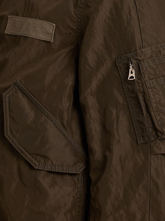 Sacai: Treated nylon twill jacket