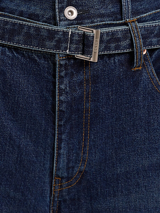 Sacai: Denim jeans w/ belt