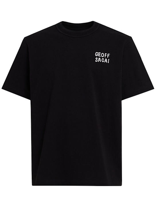 Sacai: Geoff Sacai embroidery t-shirt