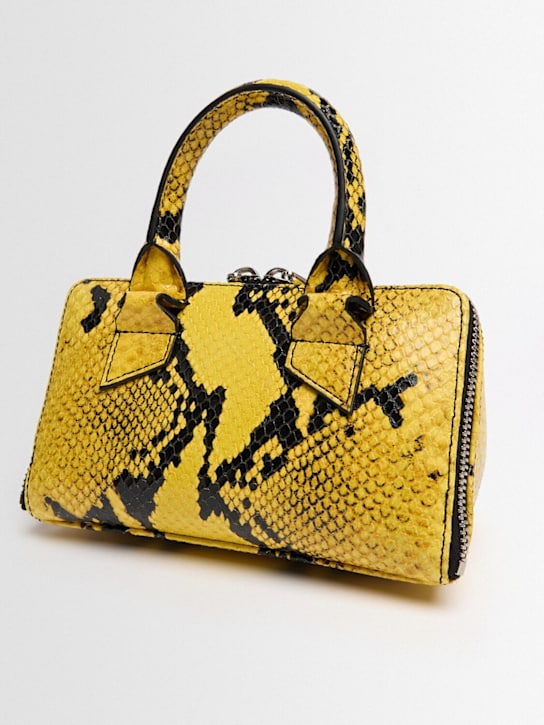 The Attico: Borsa mini Friday in pelle stampa serpente
