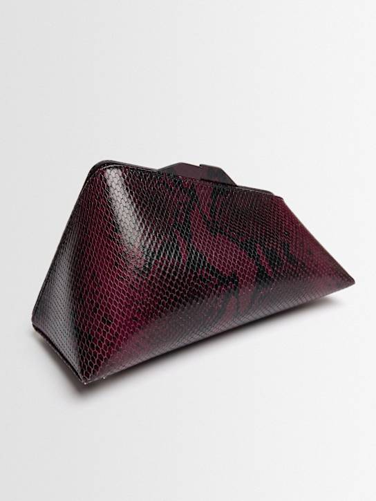 The Attico - 8.30 PM embossed leather clutch