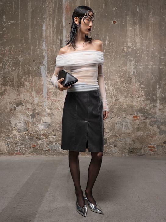 The Attico: Pochette media 8.30 PM in pelle