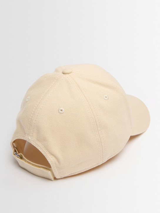 Moncler: Logo cotton gabardine baseball cap