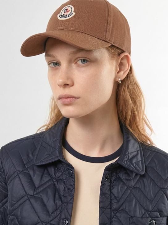 Moncler - Logo cotton gabardine baseball cap