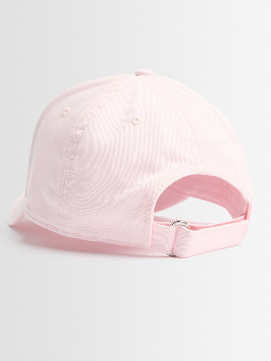 Moncler: Logo cotton gabardine baseball cap