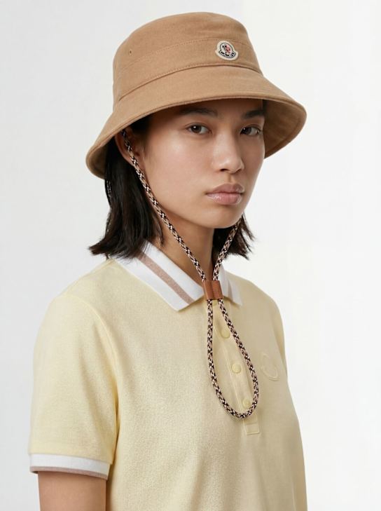Moncler - Logo cotton gabardine bucket hat