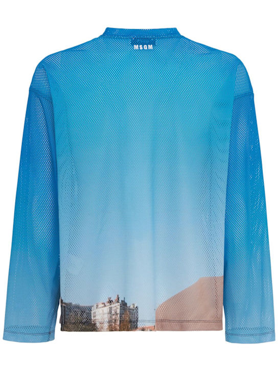 MSGM: Long sleeve mesh t-shirt