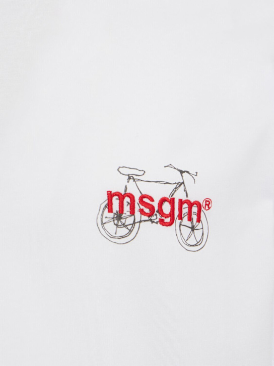 MSGM: Logo cotton t-shirt
