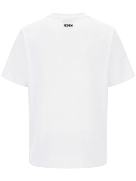 MSGM: Logo cotton t-shirt