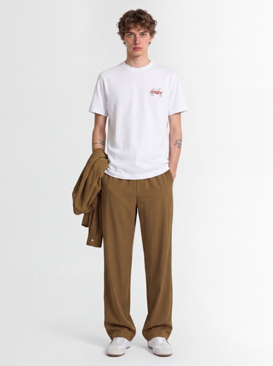 MSGM - Logo cotton t-shirt