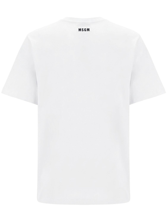 MSGM: Logo cotton t-shirt