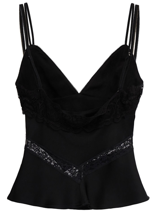 MSGM: Lace & satin camisole