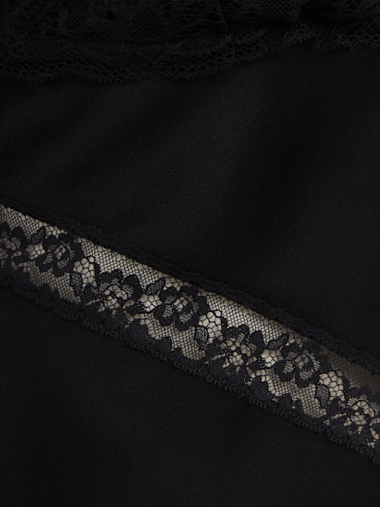 MSGM: Lace & satin camisole
